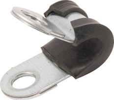 Vamzdžio apkaba 6mm metalinė su guminiu įdėklu SMSL06