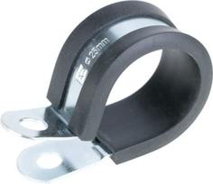 Vamzdžio apkaba 12mm metalinė su guminiu įdėklu SMSL12
