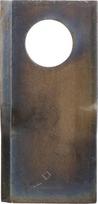 Dešinysis šienapjovės peilis (RH), 105 × 48 × 4 mm, ovali skylė 23,0 × 20,5 mm, tinka Vicon, KT5514200001KR