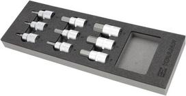Galvučių rinkinys šešiakampėms (Hex) 1/2", 9 vnt. TT800504