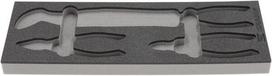 Poroloninis įdėklas ilgų Hex galvučių rinkiniui 1/2", 9 vnt. TT850505