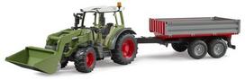 Fendt Vario 211 su priekiniu krautuvu ir saviverte priekaba U02182