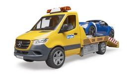 MB Sprinter transporteris su šviesos + garso moduliu ir BRUDER Roadster U02675