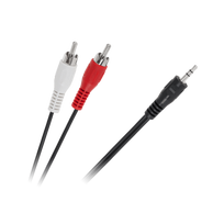 Kabelis 2xRCA - AUX 3.5mm 3m