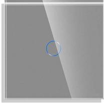 Vienpolis sensorinis jungiklio dangtelis Feelspot, pilkas, 47x47mm