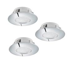 Eglo 95808 - Rinkinys 3 vnt. LED įleidžiami šviestuvai PINEDA LED/6W/230V