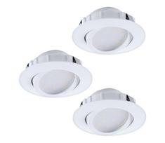 Eglo 95857- Rinkinys 3x LED dimeriuojamų įleidžiamųjų šviestuvų PINEDA LED/5,5W/230V
