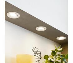 Eglo 32896 - Komplektas 3 vnt. įleidžiamų šviestuvų SARTIANO LED/5W/230V