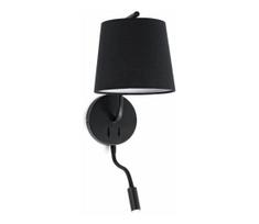 FARO 29330 - LED sieninis šviestuvas BERNI 1xE27/20W/230V + LED/3W