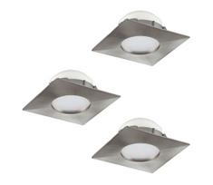 Eglo 95803 - Rinkinys 3x įleidžiamų LED šviestuvų PINEDA LED/6W/230V