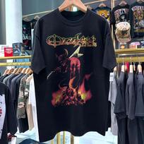 2003 Ozzfest Inferno Retas Išplautas Juodas Marškinėliai Vyriški Dideli Unisex Marškinėliai XL