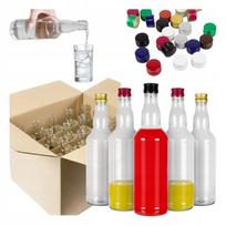 20x 0,5l Monopolinės butelės su kamšteliais ir dėžute