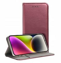 Dėklas Smart Magnetic Xiaomi Redmi A5 / Poco C71 (173,45x79,35x8,45) tamsiai raudonas