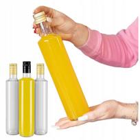10x Stiklinės "dorica" butelės 500 ml alyvuogių aliejui, likeriams, actui