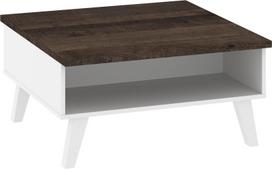 Nordis NOR-06 kavos staliukas – klasikinė medinė elegancija ąžuolo Grange/balta