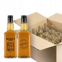 20x Daniels butelki 0,5l suknelės "whisky" su kamšteliais
