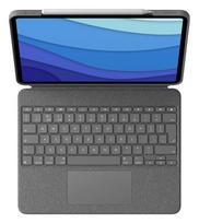 Logitech Combo Touch Pilka Išmaniąja Jungtimi QWERTY UK Tarptautinė Teise Klaviatūra su Apšvietimu Skirta Apple