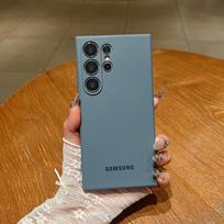 Oficialus skysto silikono smūgiams atsparus minkštas dėklas Samsung Galaxy S25 S24 S26 S22 S23 Ultra Plus S25 FE vientisos spalvos apsauginis dangtelis For Galaxy S25FE rožinė