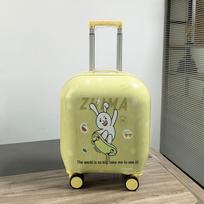 Vaikiškas 20 colių kelioninis lagaminas su universaliais ratukais - Lengvas vežimėlis ir traukimo rankena 18-inch beige