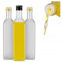10x Marasca butelki 500 ml suknelės dozatorium alyvuogių aliejui, actui