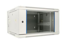 Pilka dviejų sekcijų sieninė spinta Extralink 6U 600x600