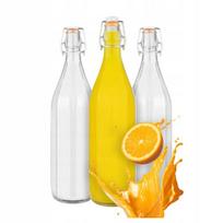 6x Stiklinės butelės "costolata" 500ml su mechaniniu kamšteliu
