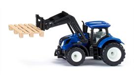 Traktorius su šakėmis ir paletėmis New Holland Siku Super Serija 15