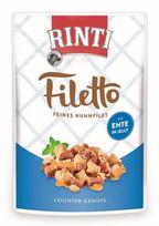 Rinti Filetto šunų konservai su vištiena ir antiena 100 g, maišelyje