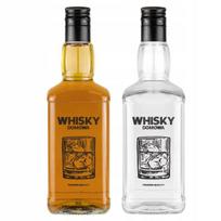10x Daniels 500ml butelki suknuotos su užrašu "whisky"