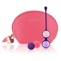 Makšties Kegelio kamuoliukai Rianne S Essentials Coral Rose 4 svoriai, kūnui saugus silikonas