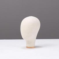 Mannequin Head with Burlap Wrap & Solid Wood Base - Ideal for Displaying Hats, Wigs, Accessories, Headdreses