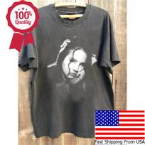 90-ųjų Lana Del Rey muzikiniai marškinėliai grafinis T-shirt Anglies spalvos marškinėliai Vyriški Moteriški Unisex T-shirt XL