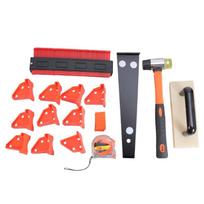 Laminato klojimo rinkinys 36 vnt. Pilnas komplektas Grindų montavimo įrankis Parketas Vinilinės dangos Grindų laminatas Laminato įrankis 1