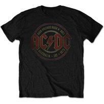 AC DC Įk. 1973 m. Marškinėliai Trumpomis Rankovėmis Medvilniniai Juodi Unisex Visų Dydžių S iki 5XL Unisex Marškinėliai L