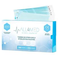 Sterilizavimo maišeliai autoklavui All4med 190 mm x 330 mm 200 vnt.