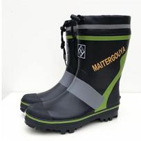 Vyriški neslystantys guminiai žvejybos batai ledui ir sniegui 3L (fits 45-46) juoda raudona 014 spalva