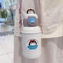 Adorable Kids' Thermos Cup, 316 Stainless Steel, Food Grade, Portable Cartoon Straw Cup 500ml Cup Only