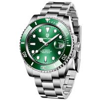 Pagani Design Pagamintas su Seiko NH35 Submariner Automatinis Mechaninis Laikrodis su Vandeniu Keramikinis Nerūdijančio Plieno Safyras PAGANI DESIGN Vyriškas Laikrodis, Japonija, žalia