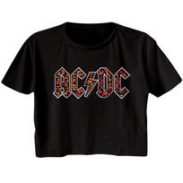 AC/DC Grupės Leopardų Rašto Logotipas Moteriškas Trumpas Marškinėlis Unisex Marškinėlis XXL