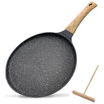 Non-stick 24cm Pancake & Dumpling Crepe Pan - Compatible with Gas & Induction Cookers 20cm balta