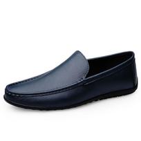 Natūralios odos mokasinai vyrams Dizainas Mokasinai Mada Įsispiriami Švelnūs Plokšti Atsitiktiniai Vyriški Batai Suaugusių Vyrų Avalynė Rankų darbo Loafers'ai kasdieniam naudojimui 38