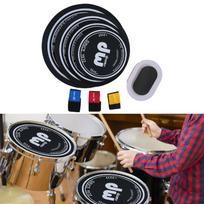 10 12 14 16 Inch Drum Mute Pads, Set of Practice Pads for Cymbals And Drums with 3 Cymbal Mutes