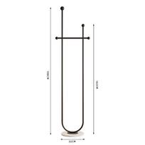 Luxury Floor-Standing Clothes Rack: Versatile Bedroom & Dormitory Hanger for Small Spaces