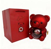 Cross-border Hugging Bear Eternal Rose Jewelry Box red
