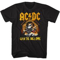AC DC Givin The Dog A Bone Juodi Roko ir Rolo Muzikos Grupės Marškinėliai Unisex Marškinėliai XXL