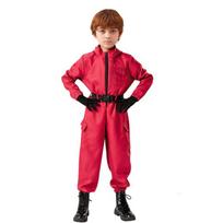 Halloween Red Jumpsuit Costume for Carnival Role-Play One Size