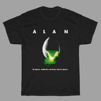 Alanas Kosmose Niekas Negali Tavęs Išgirsti Filmo Vyriški Juodi Unisex Marškinėliai XXXL