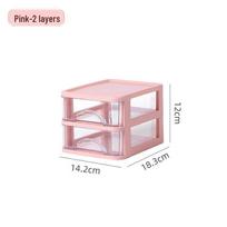 Transparent Desk Organizer with Drawers: Student & Office Storage Solution