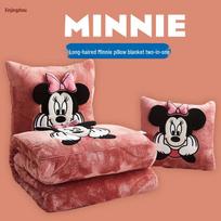 Minnie Mouse 2-in-1 kelioninė pagalvė ir pledas