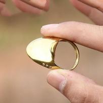 Brangdy Traditional Mongolian Archery Brass Thumb Ring